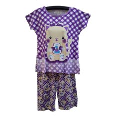 BnV Baju Tidur BabyDoll Setelan #7709 - Ungu