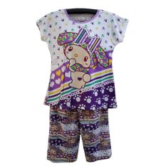 BnV Baju Tidur BabyDoll Setelan #7711 - Ungu