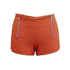 Boboky Baik Pinggang Tengah Celana Denim Wanita Warna Permen Jin Pendek Wanita Jeans Pelangsing S Orange Boblaf (Warna: Sebagai Gambar Pertama) -Intl