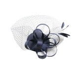 Beli Bolehdeals Pernikahan Hiasan Bulu Berdesak Desakan Bunga Mini Jepit Rambut Pita Topi Hitam Internasional Kredit