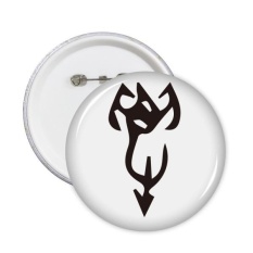Tulang Prasasti Cina Nama Karakter Xie Round Pins Lencana Tombol Pakaian Dekorasi Hadiah 5 Pcs-Intl