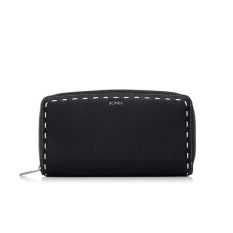 Bonia Black Bianca Zipper Wallet