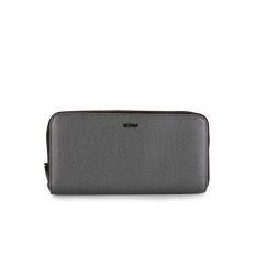Bonia Medium Grey Double Zip Purse