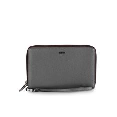 Bonia Medium Grey Long Zip Purse
