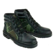 Boots Anak Loreng-Sepatu Anak Pria-Docmart Hitam BKL Distro