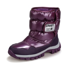 Boy Girls Fashion Winter Boots Karet Berkualitas Tinggi Boots (Merah)-Intl