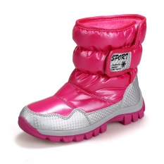 Boy Girls Fashion Winter Boots Karet Berkualitas Tinggi Boots (Merah)-Intl