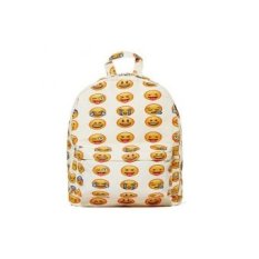 Boys Girls Smiley Fangirl Emoji Ransel Lucu Satchel ShouldersBag Schoolbag Beige-Intl