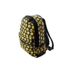 Boys Girls Smiley Fangirl Emoji Ransel Lucu Satchel ShouldersBag Schoolbag Black-Intl