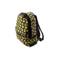 Boys Girls Smiley Fangirl Emoji Ransel Lucu Satchel ShouldersBag Schoolbag Black-Intl