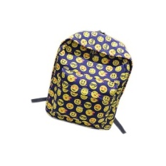 Boys Girls Smiley Fangirl Emoji Ransel Lucu Satchel ShouldersBag Schoolbag Navy-Intl