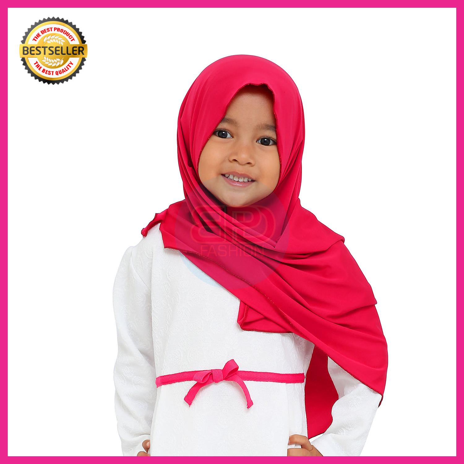 BPD Jilbab Hijab Pashmina Pasmina Instan Instant Anak Spandex Balon Warna Fanta