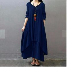 BPS - Dress Wanita Modern Model Syahrini Maxi Jumbo Trendy Daily Use