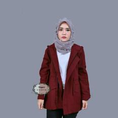 BPS - Parka Wanita Hoody Pocket Zipper Murah (BEST SELLER)