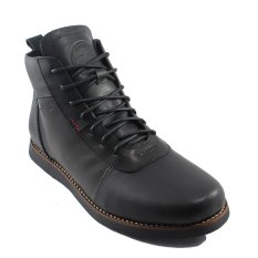 Bradleys Brodo Sepatu Boots Pria - Kulit Asli Black