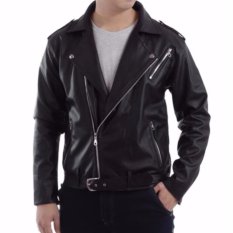 Bgaya Jaket Kulit Changcuters Style - Hitam