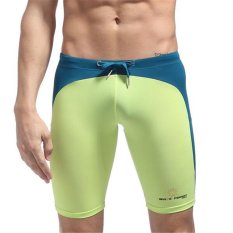 Kualitas Merek Pria Sport GYM Tight Celana Pendek Ketat Kenyamanan Man Bermudas Boardshorts Board Surf Beach Wear Running Clothing (Green) -Intl