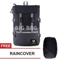 Tas Ransel Braun Fox - Altero 0.01 Dailypack Outdoor Tas Laptop Backpack - Black + FREE Raincover Tas Pria Tas Kerja Tas Fashion Pria