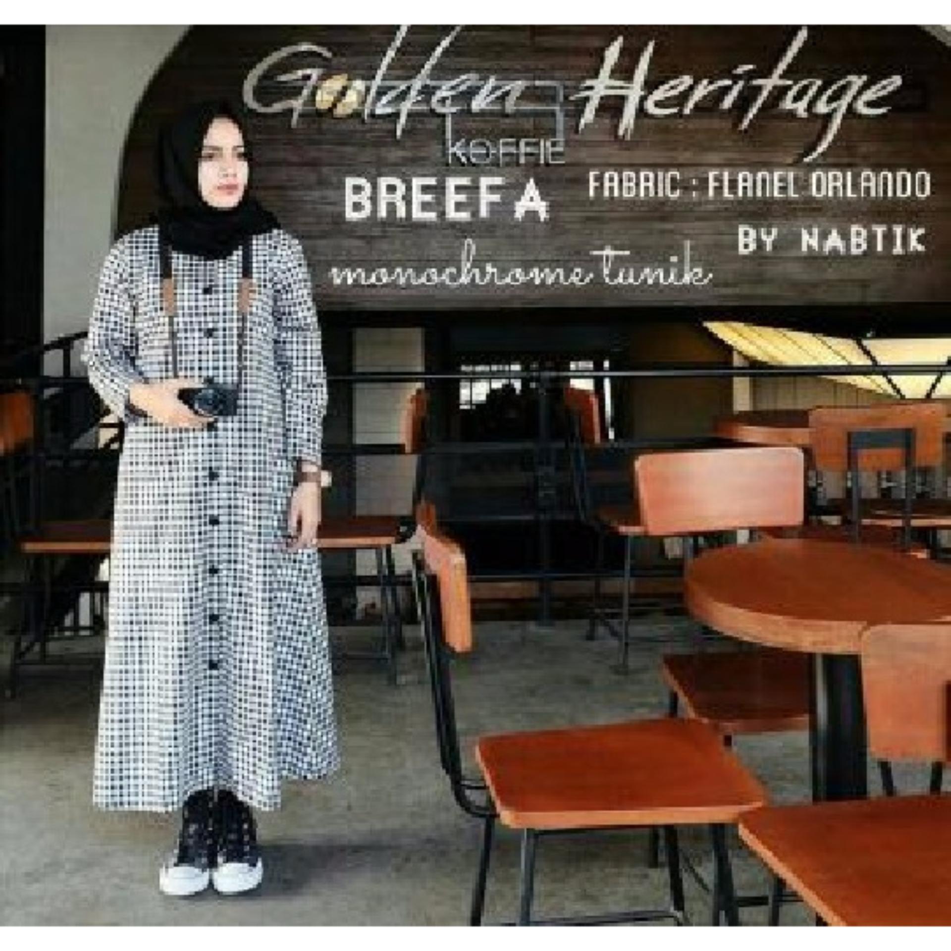 Brefa Monocrome Tunik Busana Muslim Baju