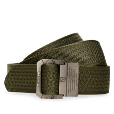BREWYN Double Metal Buckle Mens Canvas Military Belt /Ikat pinggang pria / Sabuk / Gesper - JIMBO - HIJAU ARMY
