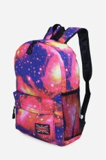Cemerlang Cosmos Cetak Uniseks Sekolah Belanja Perjalanan Portabel Ransel-Internasional