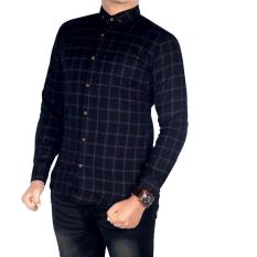 Bsg_Fashion1 Kemeja Flanel Hitam Lengan Panjang/Kemeja Pantai/Kemeja Pria/Kemeja Batik Pria/Kemeja Flanel/Kemeja Man/Kemeja Casual/Kemeja Formal/Kemeja Katun/Kemeja Polos/Kemeja Kotak-Kotak/Kemeja Distro BVZ 4846 Hitam dan Putih