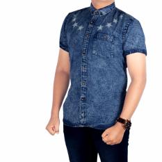 Bsg_Fashion1 Kemeja Jeans Pria Lengan Pendek/Kemeja Casual/Kemeja pria/Kemeja Denim/Kemeja Polos/Kemeja Flanel/Flanel Pria/Baju Distro/Kemeja Distro/Kemeja Batik/Kemeja Songket/Kemeja Pantai/Kemeja Bunga/Baju Pria / KEMEJA jeans pria / kemeja pria UA 5493