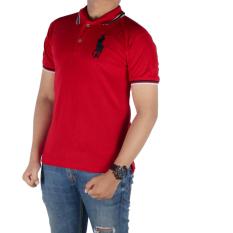Bsg_Fashion1 Polo Kaos Pria/Polo Shirt/Kaos Polo/Kaos Lengan Pendek/Kaos Pria/Kaos Polos/Kaos Berkerah/Kaos Lengan Panjang/Kaos Man IP 4544 Merah