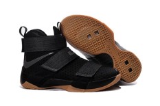 Bsketball Shoe LeBron James Soldier 10 Mid Top Men's Black NBA Sports Original King James Sneakers 2017 FMVP (40-45) - intl