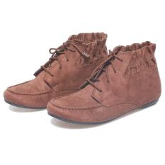 Bsm Soga Brb 909 Sepatu Fashion Boot Wanita - Bahan Synth - Cantik Dan Menarik(Coklat)