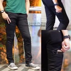 BSTR-CELANA CINO PANJANG PRIA- CELANA CINO POCKET BLACK