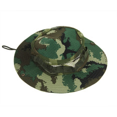 Bucket Hat Sun Perlindungan Multifungsi Outdoor Olahraga Sun Hat Boonie Topi Bepergian Camping Hiking Berburu Beach Flat Hat Nelayan Hat Topee untuk Pria dan Wanita UV50 + (Camo Hijau) -Intl
