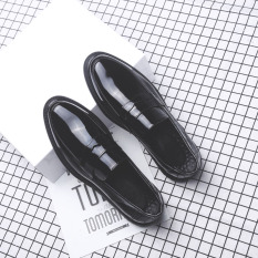 Bullock Inggris Rumbai Set Kaki Permukaan Terang Sepatu Kulit Kacang Sepatu Trendi (9202 Permukaan Halus Sepatu Golden Goose)