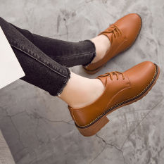 Sepatu Wanita Jalan Eropa Ditambah Beludru Aksen (Coklat) (Coklat)