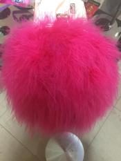 Bulu-bulu Warna Permen Burung Tas Bahu Dengan Satu Tali Tas Tas HP (Merah Mawar Warna)