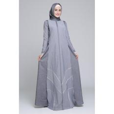 Busana Muslim Ranti White Pipping Detail Dress
