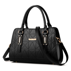 Busciny Wanita Tas Prada Tren Messenger Tas (Hitam)