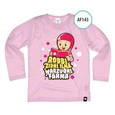 Butik Aisyah Kaos Anak Muslim Afrakids AF143 Robbi Zidni Ilma Warzukni Fahma