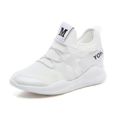 BYL-S Korean Sepatu Casual Bernapas Running Wanita Sneakers (Putih) Sepatu wanita Flat shoes