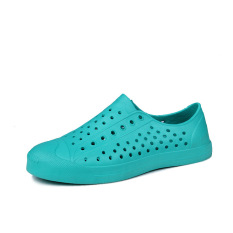 Byl Sepatu Crocs Karet Satu Warna Ringan Bersirkulasi Udara (Hijau) (Hijau)