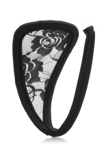 C-string Pakaian Renda (Hitam)-Internasional