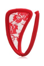 C-string Pakaian Renda (Merah)-Internasional