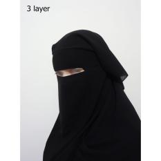Cadar Saudi 3 Layer (Import Saudi) / Niqab 3 Lapis / Purdah Saudi