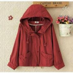 ULTIMOSHION - CAFEDO / JAKET PARKA WANITA MERAH