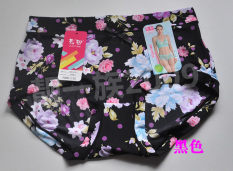 Caitian Nyaman Serat Super Tipis Elegan Wanita Pakean Dalam Pria Pinggang Celana Boxer (Hitam)