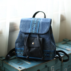 Cambridge Koboi Kain Setengah Penahan Bentuk Mini Bahu Tas Tas Wanita (Gambar Warna)