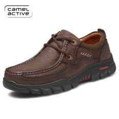 Camel Active Sepatu Santai Musim Panas Sepatu Kulit Pria Nyaman Kulit