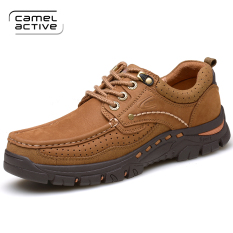 Camel Active Sepatu Santai Musim Panas Sepatu Kulit Pria Nyaman Kulit