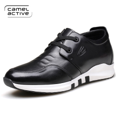 Camel Active Kulit Kasual Sepatu Golden Goose Muda Kulit Sepatu Kulit Sepatu Pria (Hitam)