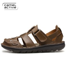 Camel Active Kulit Pria Sepatu Bernapas Sepatu Sepatu Pria (Coklat Muda)